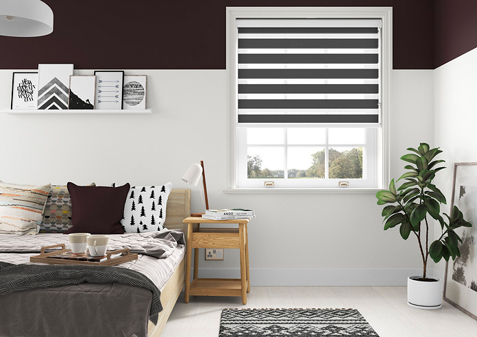 Nightshade, Blue Grey Grain - Twist&Fit Day and Night Blind - Image 6